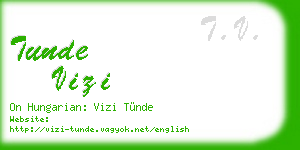 tunde vizi business card