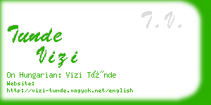 tunde vizi business card